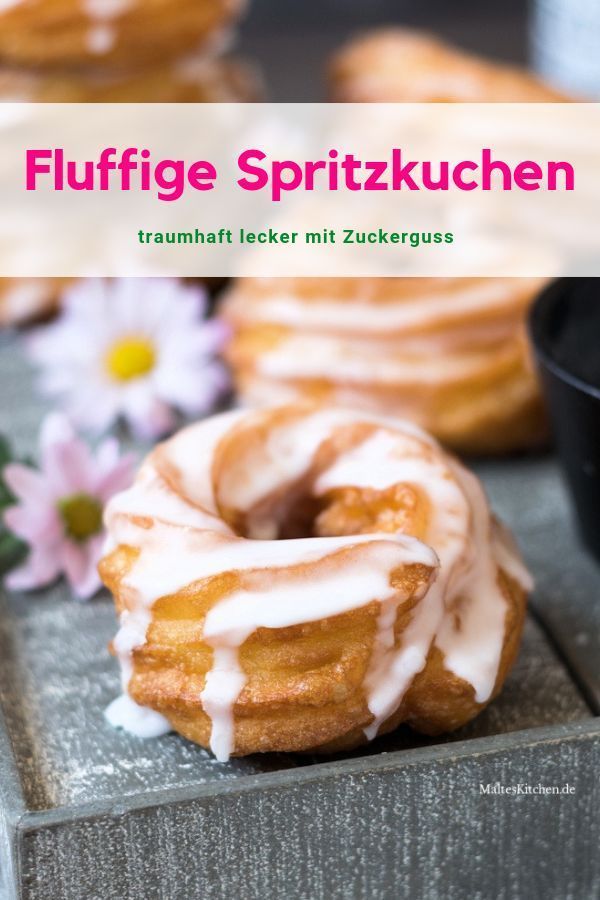 Traumhaft fluffige Spritzkuchen mit Zuckerguss #pumpkinspicecupcakes