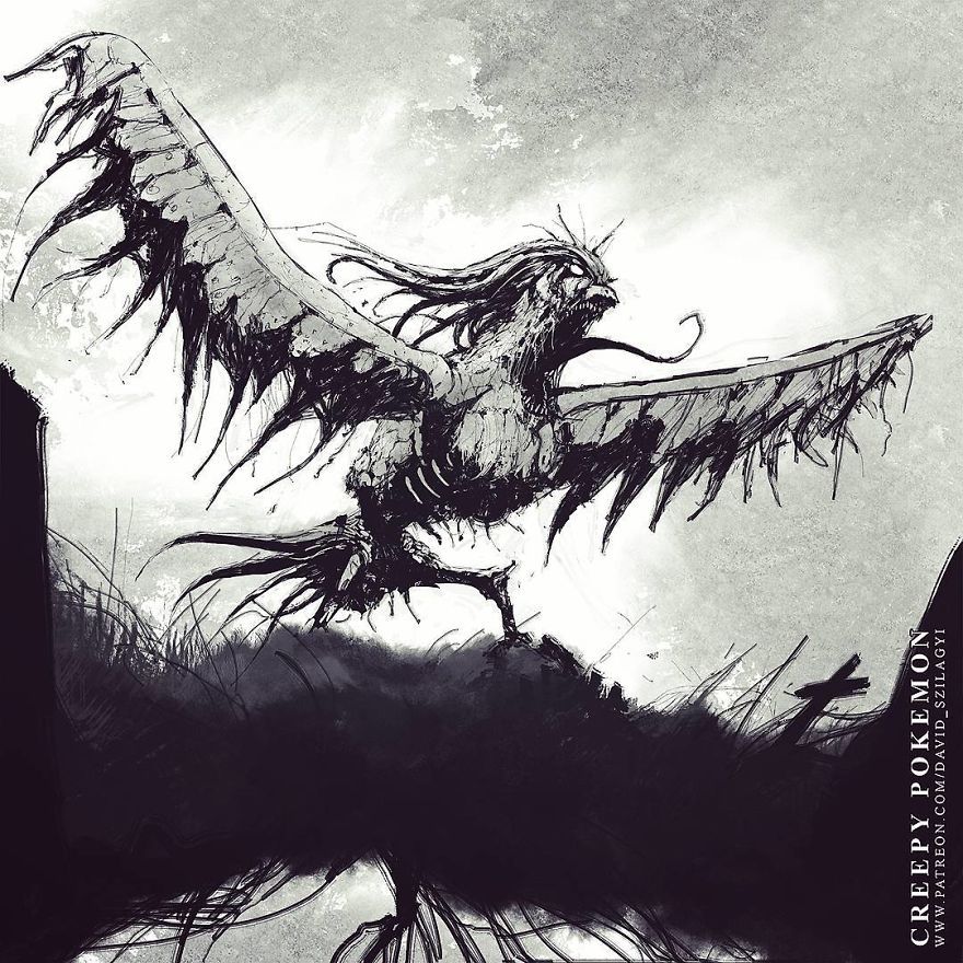 Creepy Pokemon, Cool Pokemon, Pokemon Art, Arte Horror, Horror Art, Creepy Disney, Ink Pen Art, 3d Chalk Art, Pikachu