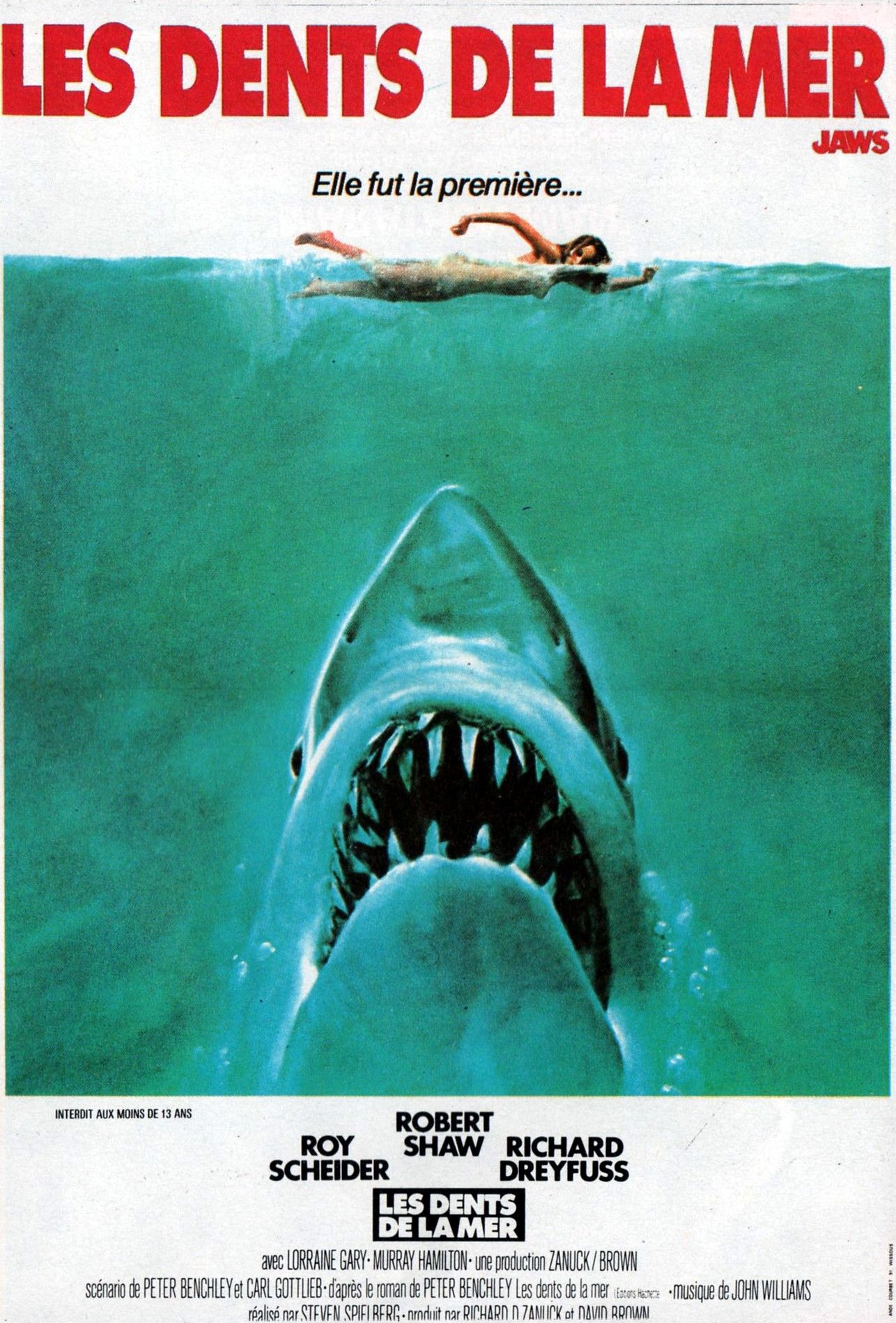 Les dents de la mer | Films rétro, Film horreur, Dent de la mer