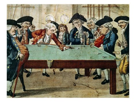 Billiard Pool Paris French Sport 16X20 Vintage Poster Repo FREE SHIP in USA