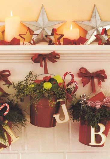 Country Christmas Decorating Ideas Love The Pail Idea So Cute Country Christmas Decorating Ideas Love The Pail Idea So