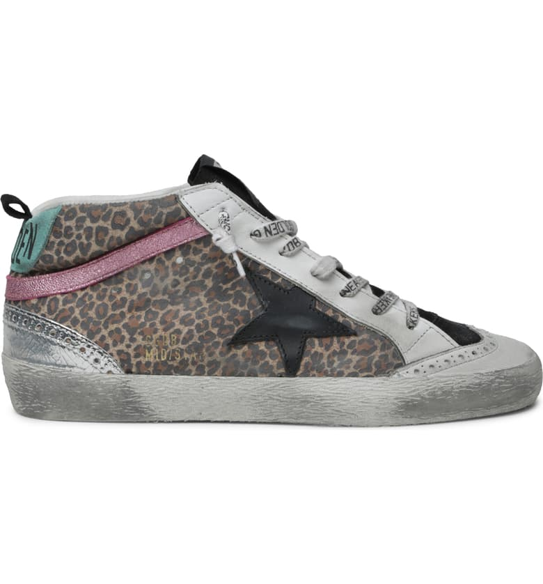 Golden Goose Mid Star Leopard Print Sneaker | Nordstrom | Print ...