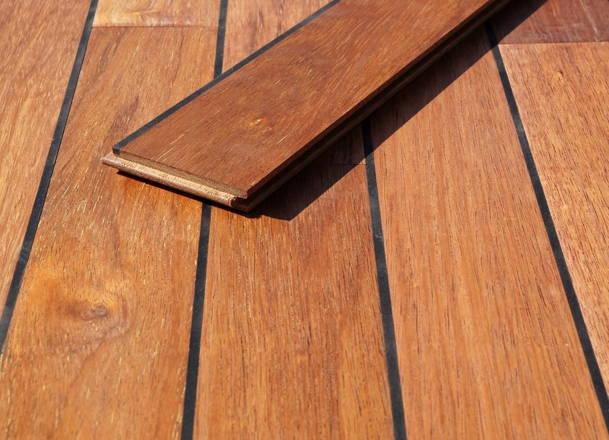 parquet en merbau massif pont de bateau avec joint integre 15x120x300a1200mm fasochabah parquet pont de bateau parquet salle de bain