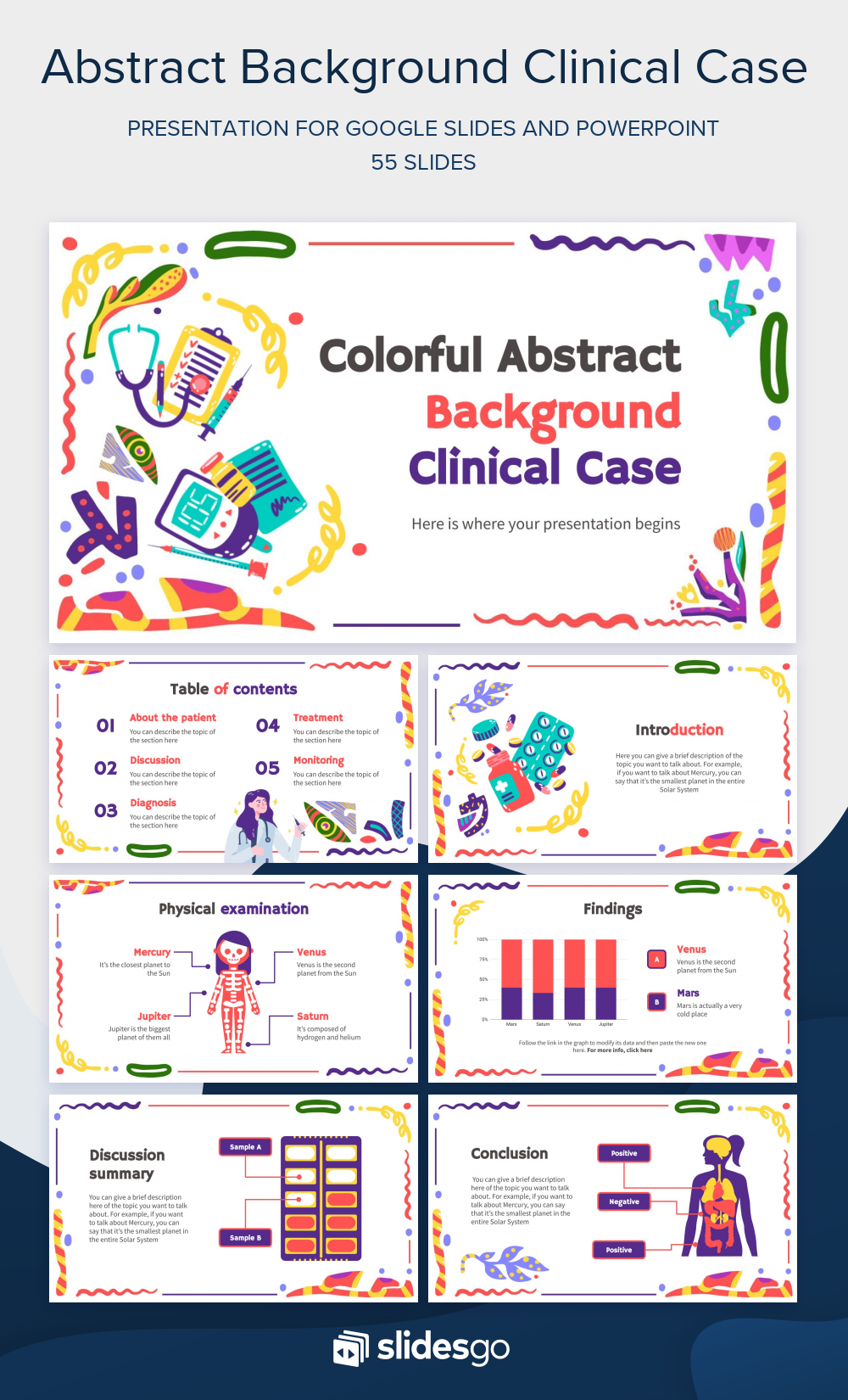 Colorful Abstract Background Clinical Case Microsoft Powerpoint, Cute Powerpoint Templates, Powerpoint Slide Designs, Presentation Slides Design, Case Presentation, Pptx Templates, Google Slides, Abstract, Powerpoint Background Free