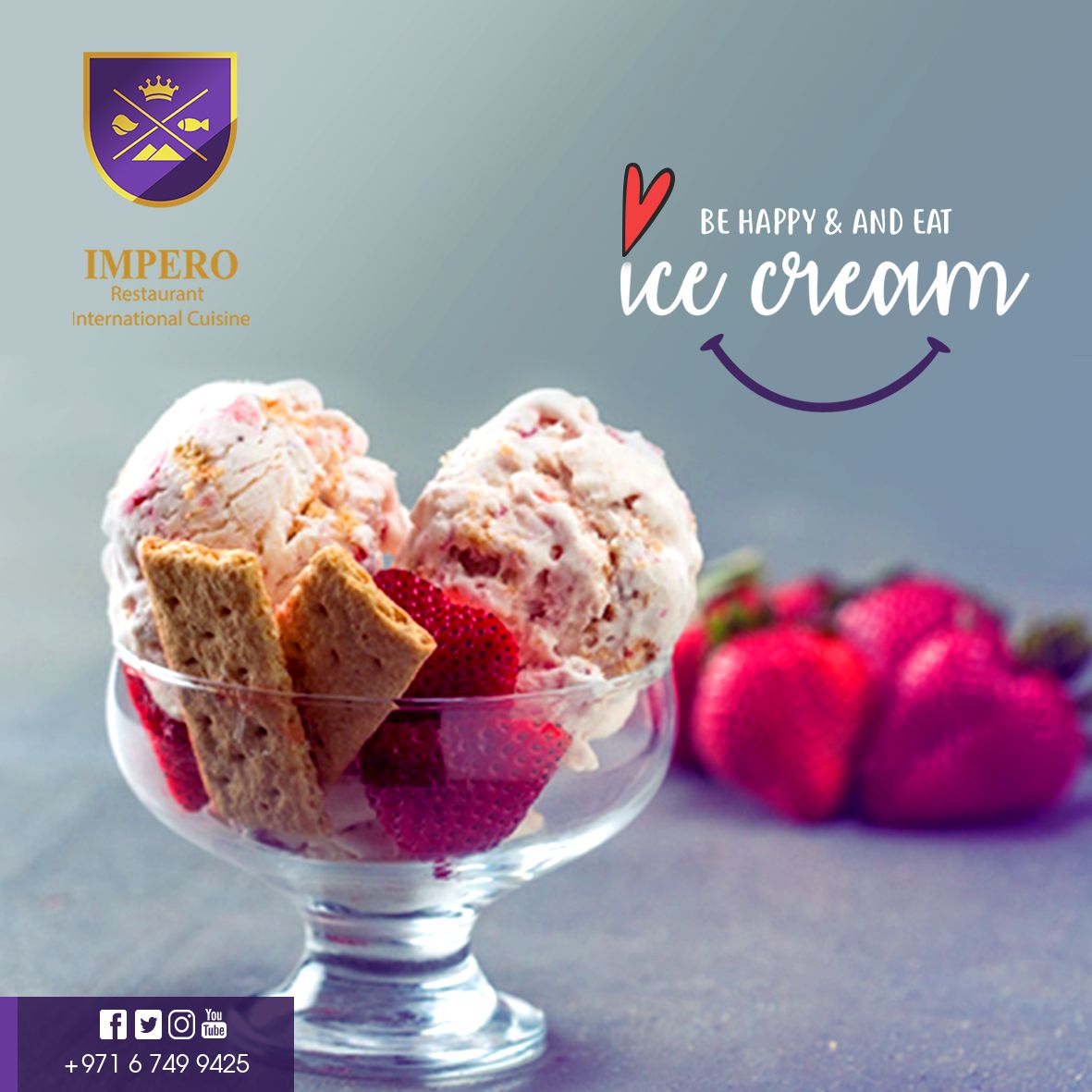 ما رأيك ، ابتعد عن الطقس الحار وانظر إلى Impero لطلب أشهى الآيس كريم أكل Wish Imperorestaurant أكل المطبخ الحلويات