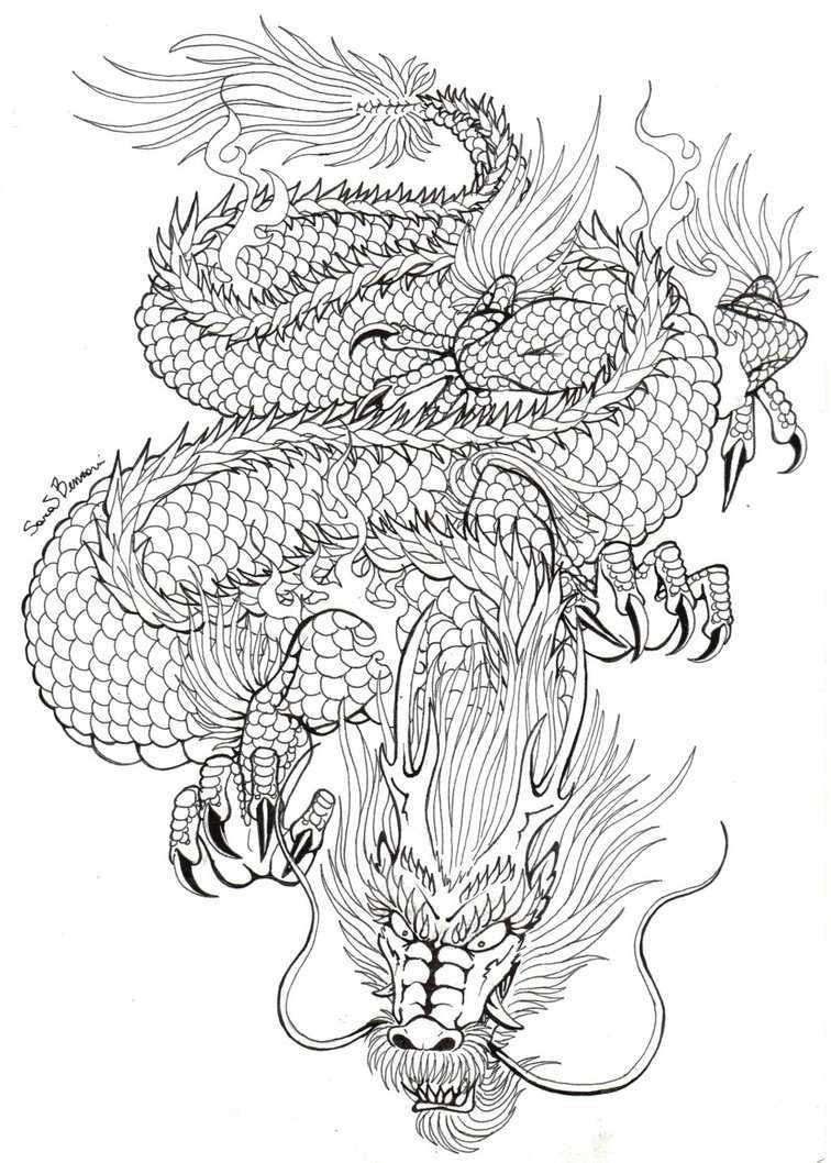 japanese dragon tattoo meaning jpg 756 1058 sketching