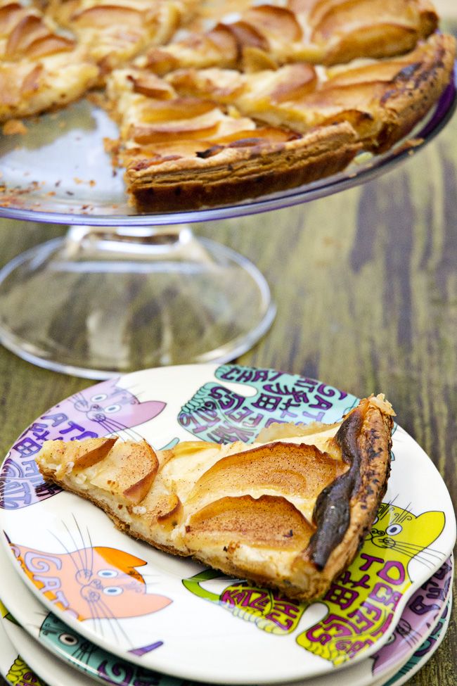 Tarta De Manzana Con Crema Pastelera Receta Tarta De Manzana Tartas Manzana