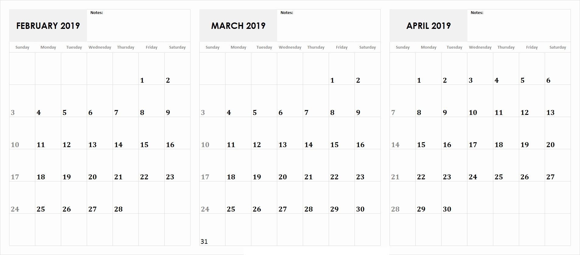 3 month calendar february march april 2019 calendar 555 3 month 2019 calendar