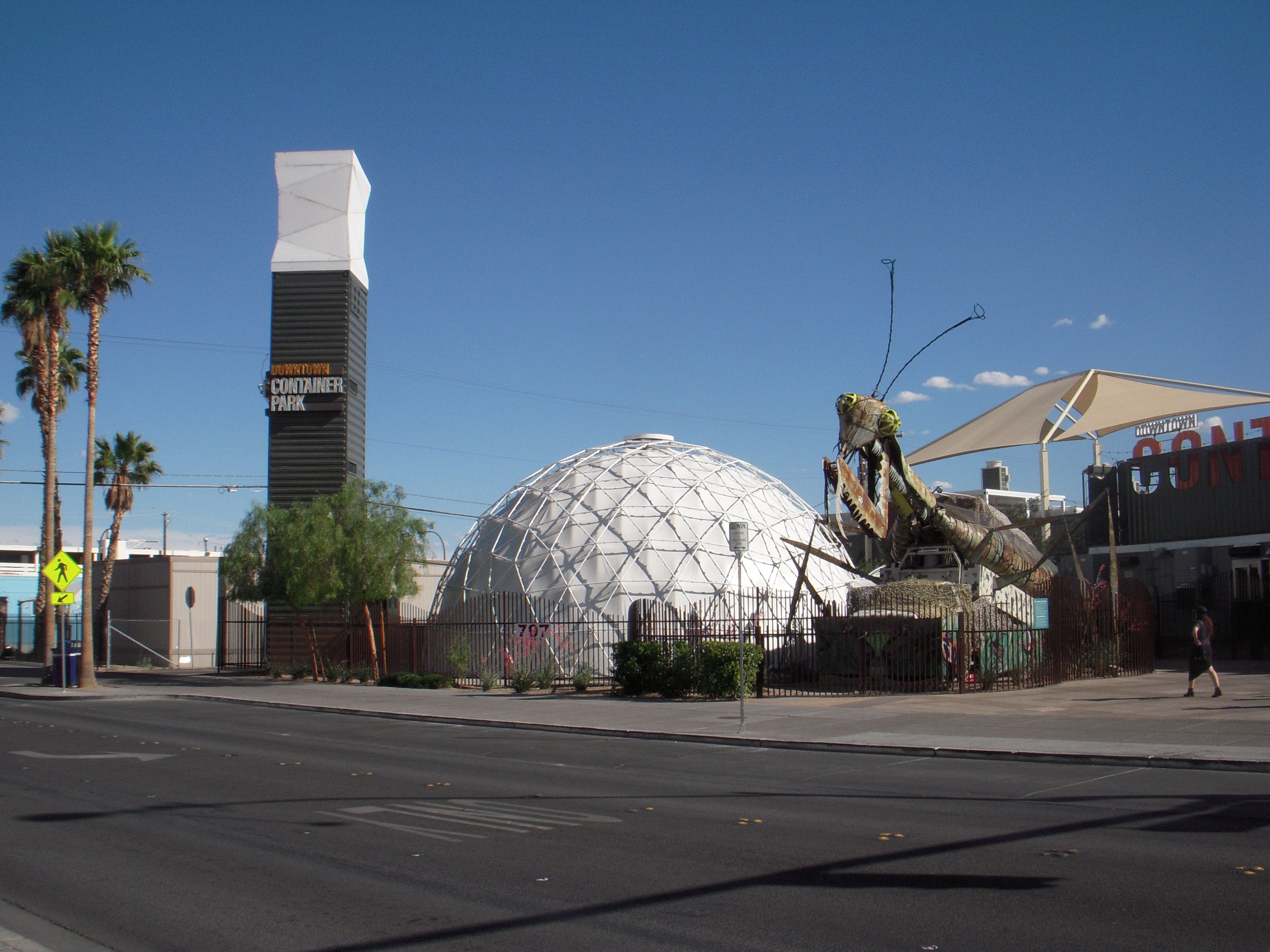 Container Park in Fremont Street East in Las Vegas, Nevada Fremont
