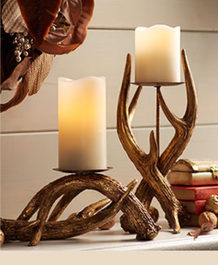 Gold Antler Candle Holder Table Centerpiece By 10kiaatstreet Antler Candle Holder Candle Holders Candles