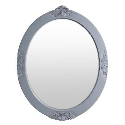 Home Decorators Collection 30 In W X 38 H Framed Oval Beveled Edge Bathroom Vanity Mirror Antique Gray Bf 27006 Ag The Depot 2022 Wall Frames On Beveled Edge Bathroom Vanity Mirror, White Framed Oval Vanity Mirror