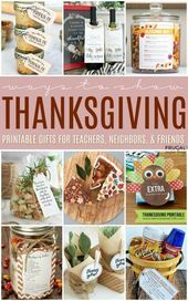 Thanksgiving Gift Ideas for Teachers with Printables, #Gift #ideas #Printables #Teachers #Th... #thanksgivinggiftsforteachers