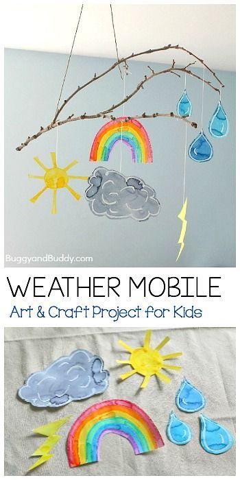 Weather Mobile Craft for Kids - Buggy and Buddy