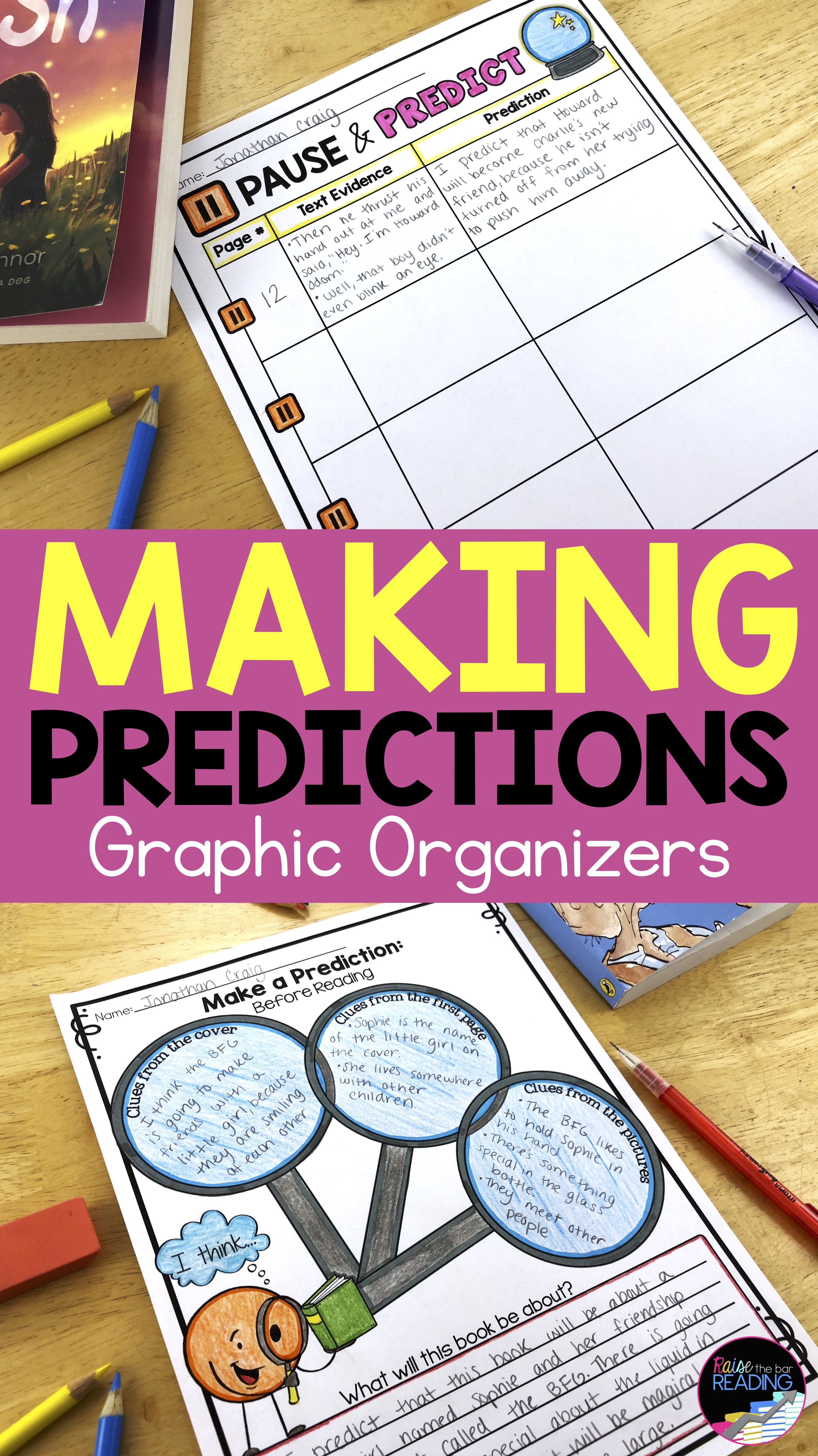Making Predictions Graphic Organizers Making predictions