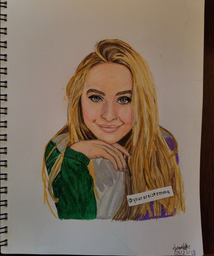 Drawings of Sabrina Carpenter YouTube