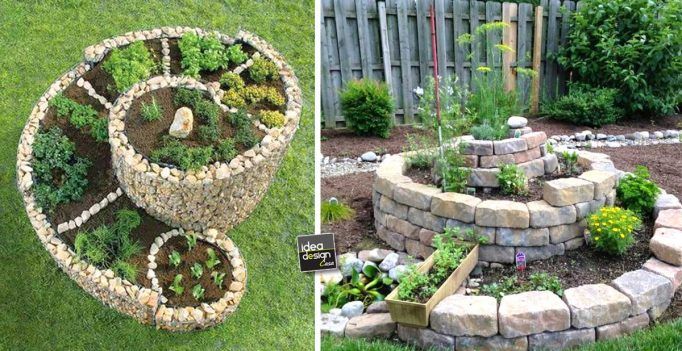 Realizzare un aiuola originale a forma di spirale! 20 idee (video ... Creare un aiuola