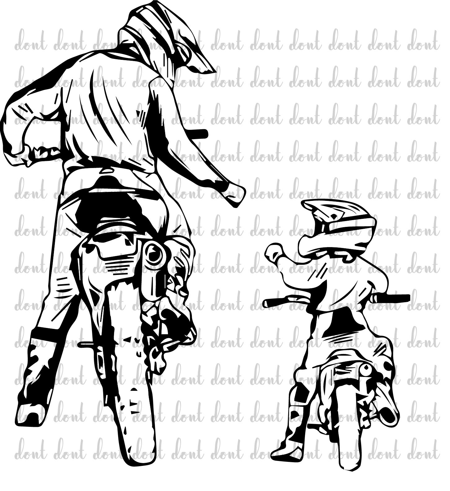Download Dad And Son Png Dad Dirt Bike Rider Motocross Men Fathers Day Png Fathers Day Sublimation Dad Life Cool Da Motorcycle Drawing Motocross Tattoo Bike Rider