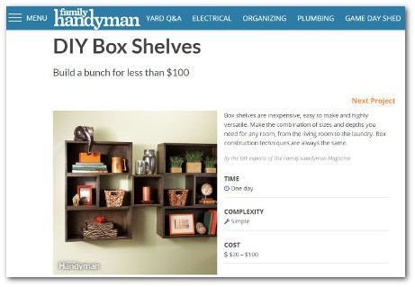 DIY Box Shelves #woodworkingprojectschair