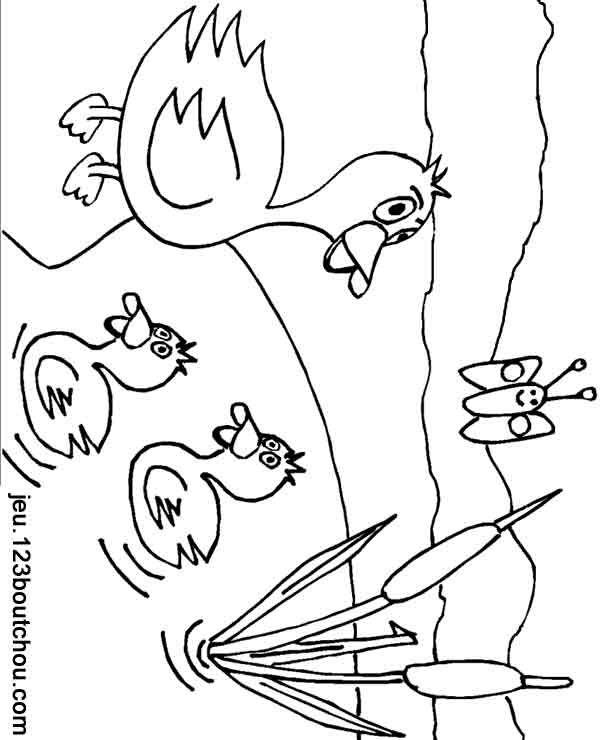 coloriage enfant maman canard et ses canetons ont fait le grand plongeon maintenant - Coloriage Pour Maman coloriage enfant maman canard et ses canetons ont fait le grand plongeon maintenant - Coloriage Pour Maman