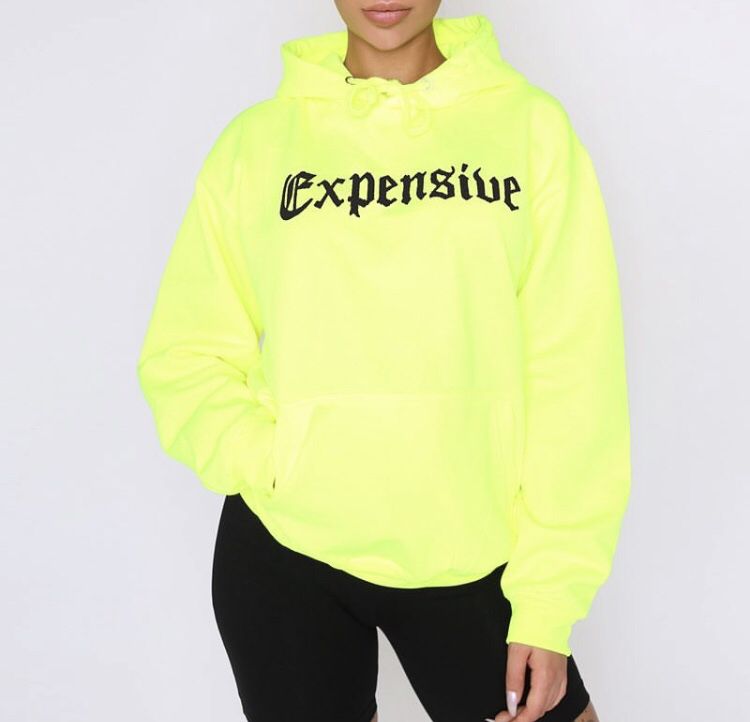 Expensive Hoodie Incomparablecollection Sweatshirts Hoodie Women Long Sleeve Tops Neon Sweatshirts