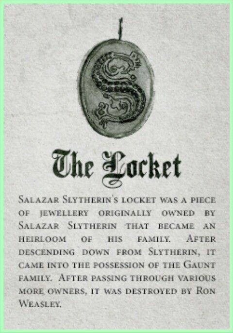 slytherin relic the locket
