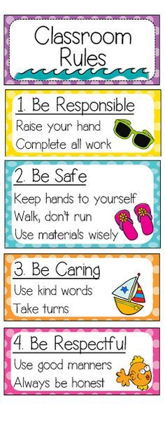 classroom rules elementary