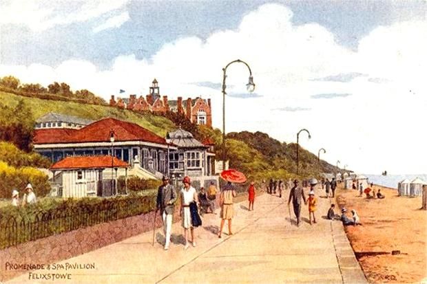 postcards of the past vintage postcards of felixstowe suffolk felixstowe british holidays vintage postcards