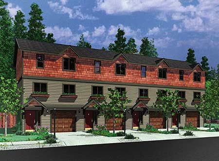 Plan 8165LB: 4-Plex with Clean Lines | Pinterest | Family house ... Plan 8165LB: 4-Plex with Clean Lines | Pinterest | Family house ...