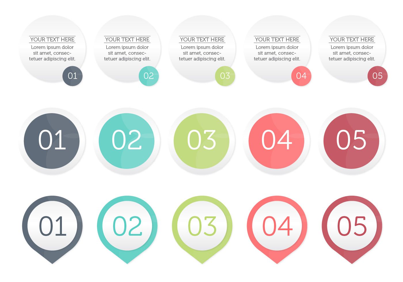 bullet points vector perfect for your infographic or presentation