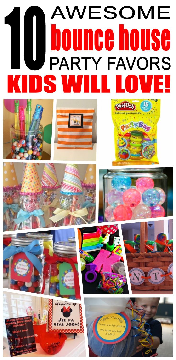 Bounce House Party Favor Ideas Bounce house parties