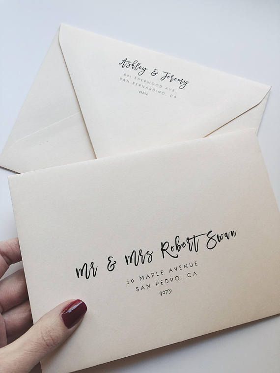Wedding Envelope Template Address Envelope Template DIY