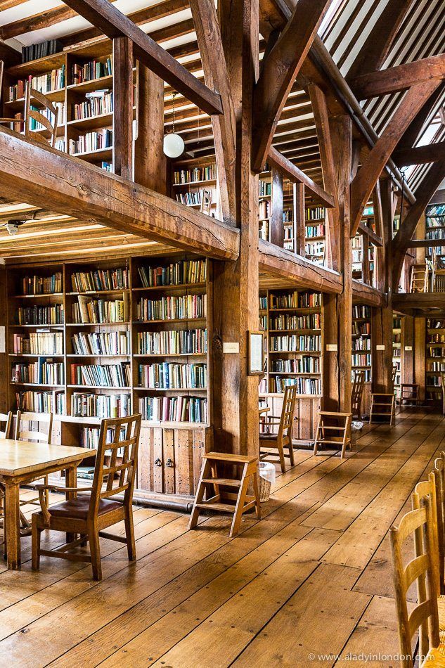 Bedales Memorial Library in Hampshire, England was designed by Ernest Gimson and...