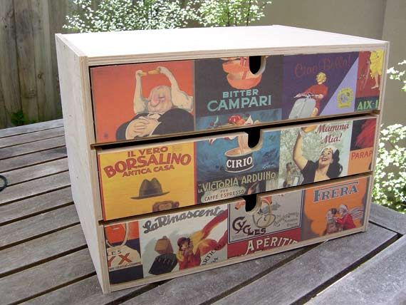 DIY Decoupage Ikea drawers