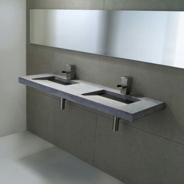 Betonnen wastafel, Wastafel, Badkamer