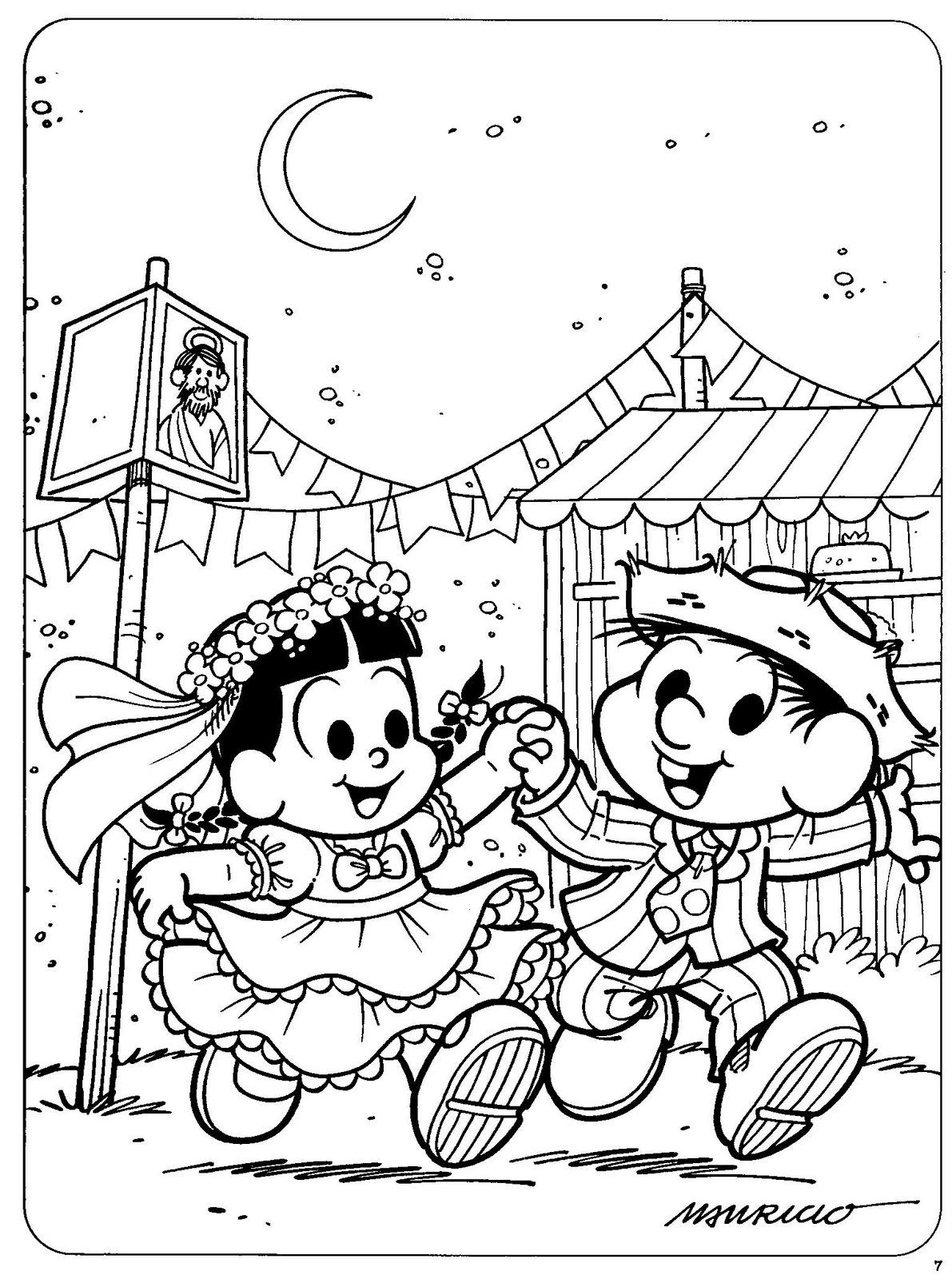 Desenhos Da Turma Da Monica Na Festa Junina Desenhos Para
