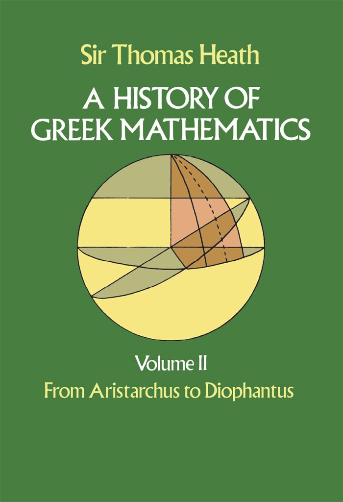 A History Of Greek Mathematics Volume Ii Mathematics Math Books Math Sort