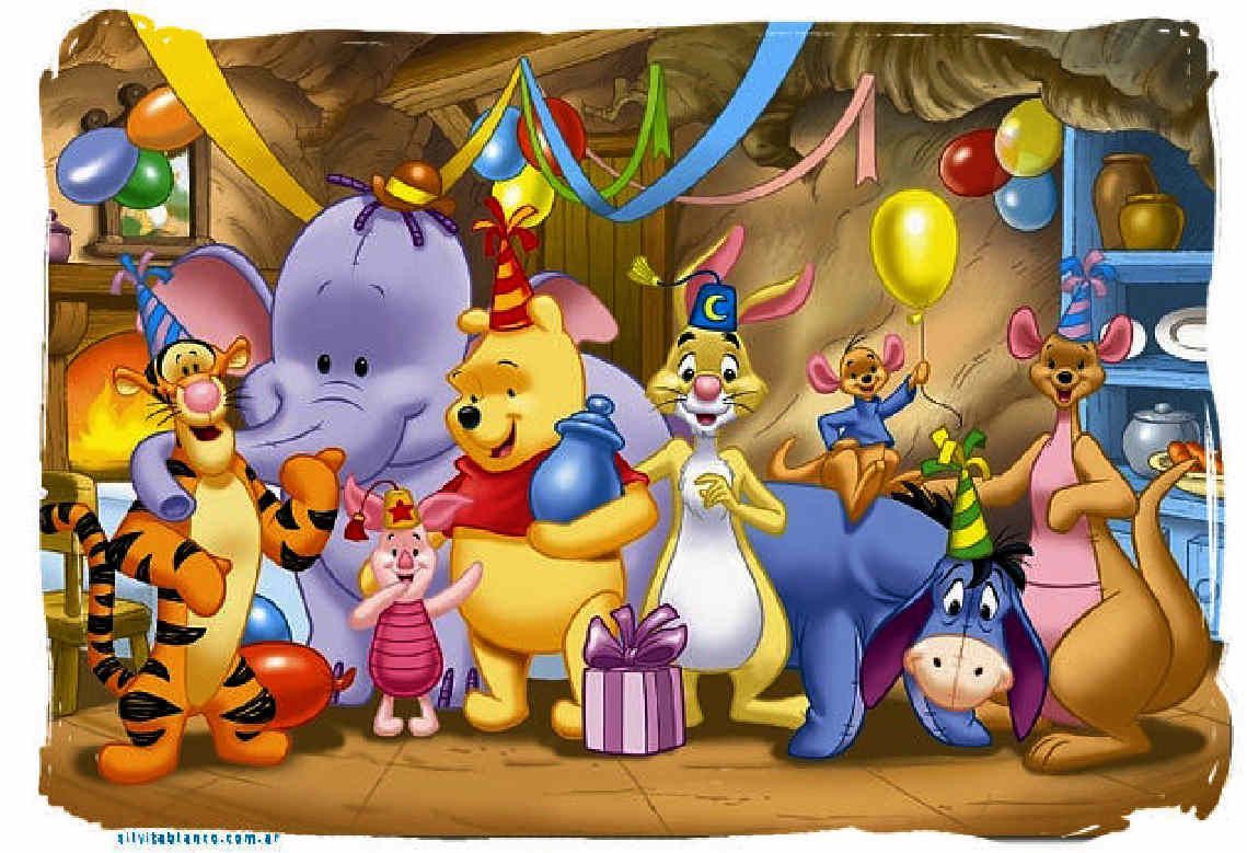 5D Diamond Painting Winnie the Pooh Moonlight Party Kit