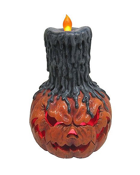 Pack of 2 3 Function Pumpkin Lite Scary Creepy Halloween Spooky Decoration