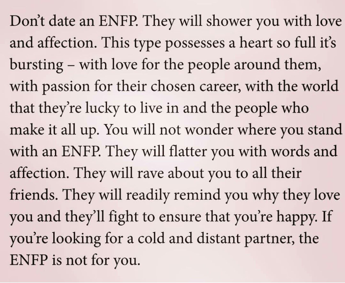 enfp relationships and dating