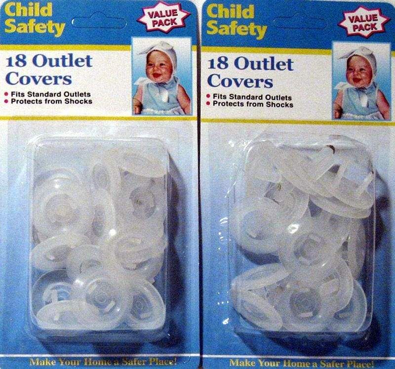 36 Pc Safety Outlet Plug Protector Covers Child Baby Proof Electric Shock Guard