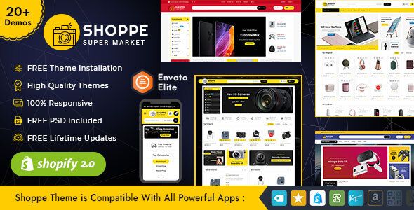 Shoppe - Shopify 2.0 Multi-Purpose Responsive Theme ⠀ Theme Shoppe, also available with other platforms 20+ Pre-Made Layouts Included with Unlimited Possibilities Shoppe eCommerce Shopify Multipurpose Responsive Theme is specialized for Mega Stores, L... ⠀ #appliances #crafts #decor #ecommerce #grocery #rtl #shopify #shoppe #templatetrip #themeforest #vendor #tools #furniture #medicine #multipurpose #fashion #responsive #shopping #electronics Tobacco Store, Grocery Supermarket, Social Share Buttons, Mega Menu, Organic Groceries, Themes Themes, Custom Fonts, Web Font