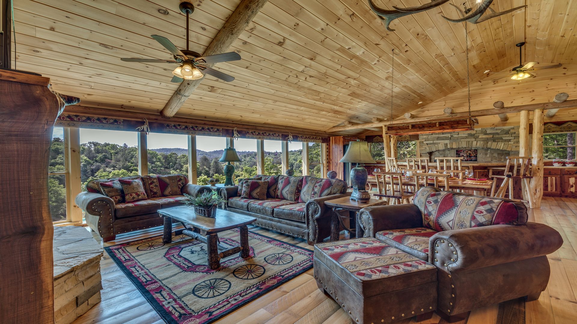 Cabin rentals with blue ridge mountain views house