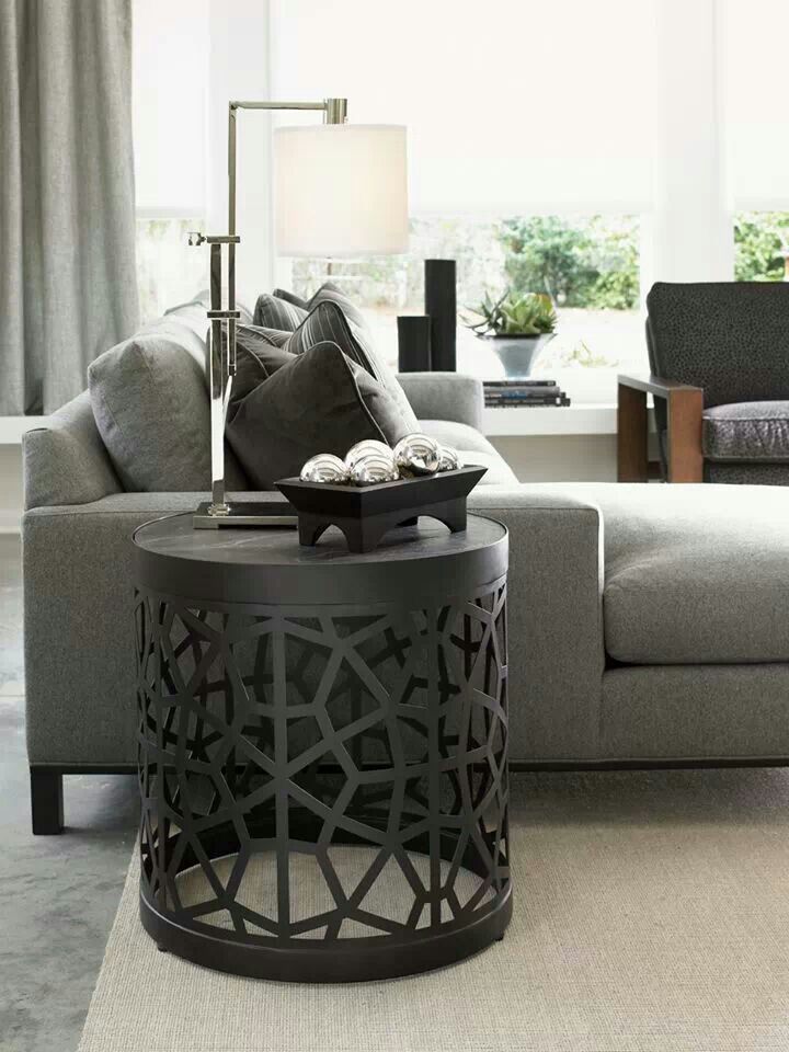 Living room. Lexington home, Lexington furniture, Unique end tables