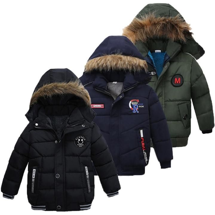 Baby Boys Coat Children Winter Jacket Outwear Kids Jacket Warm Hooded Clothes KO Baby Boys Coat Children Winter Jacket Outwear Kids Jacket Warm Hooded Clothes KO