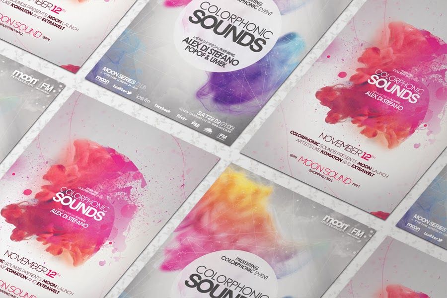 elegant flyer mock up graphics multiple flyers mock up