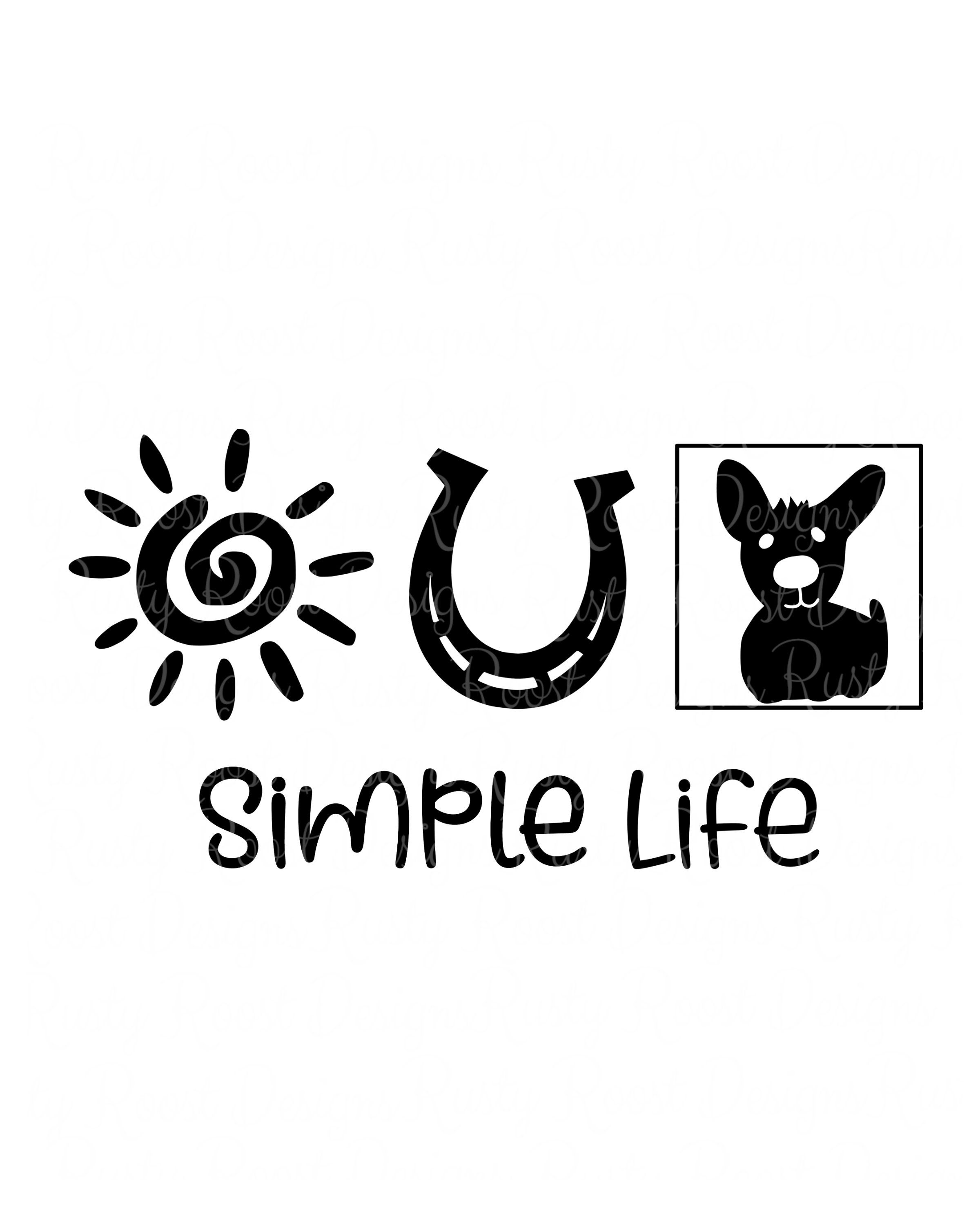 Download Simple life SVG,dog lover svg,dog lover gift,horse lover ...