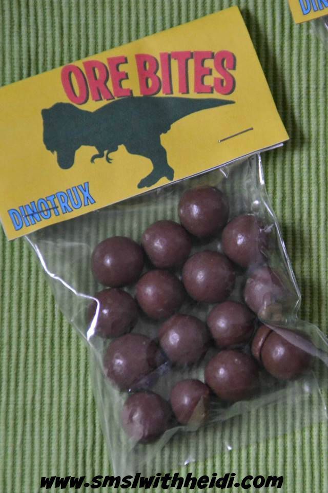 Ore Bites Dino birthday party, Little man birthday, Easy party favor Ore Bites Dino birthday party, Little man birthday, Easy party favor