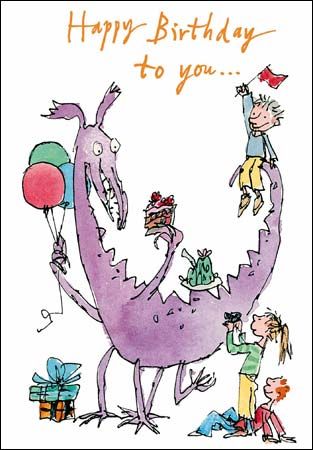 Woodmansterne Publications Ltd Quentin Blake Illustrations Quentin Blake Birthday Illustration Woodmansterne Publications Ltd Quentin Blake Illustrations Quentin Blake Birthday Illustration