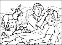 Download The Good Samaritan Colouring | Sunday school preschool ...
