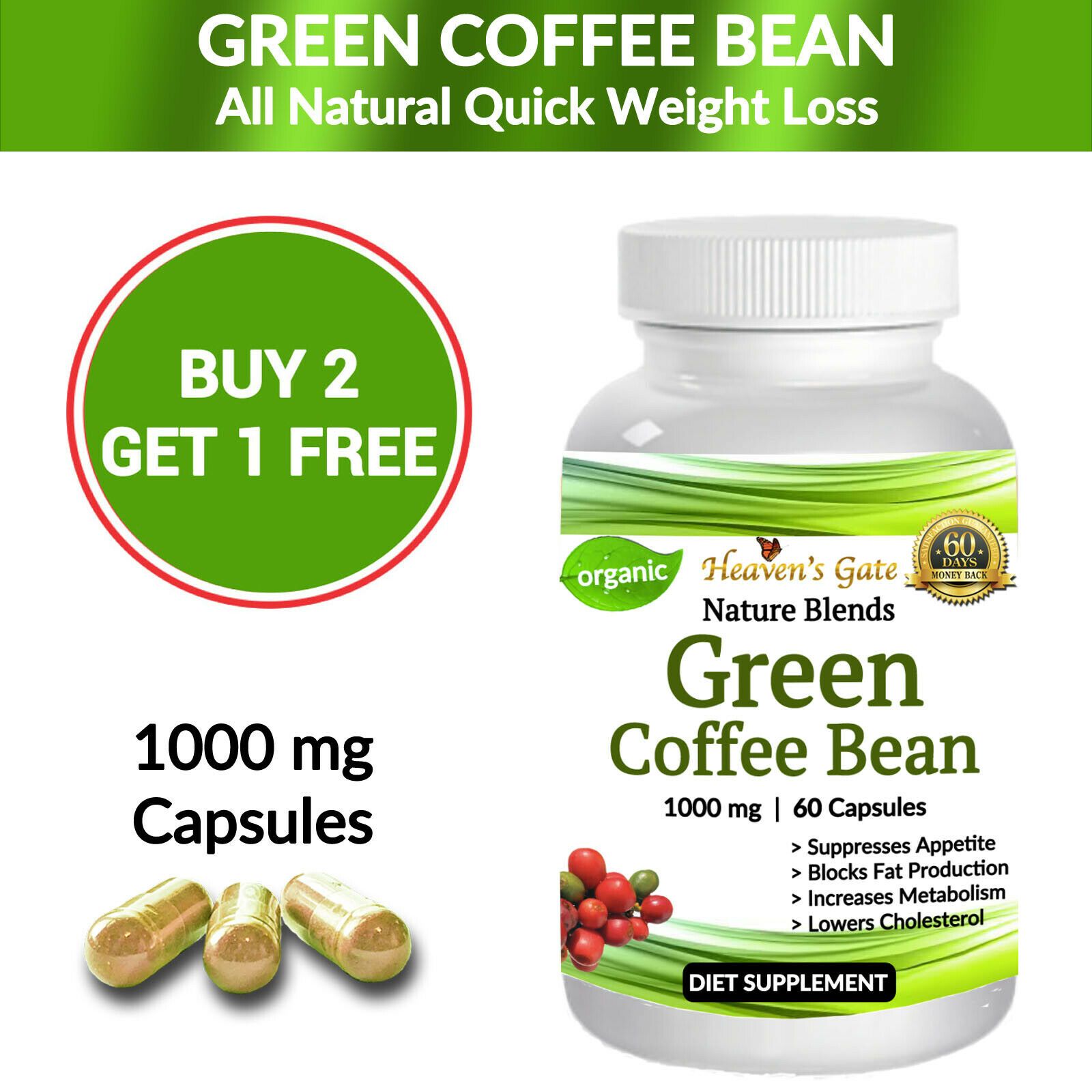 green coffee bean 1000 mg green coffee bean 1000 mg